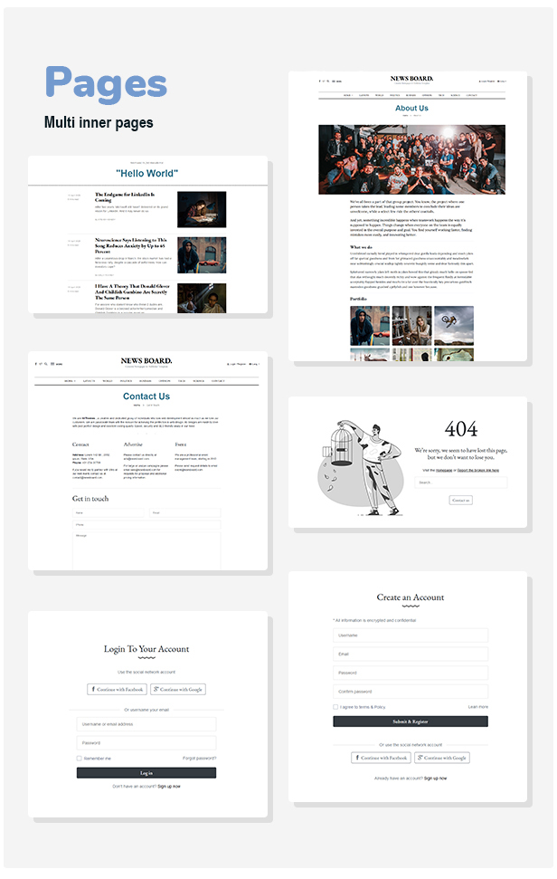 Newsboard - Creative Blog/Magazine/Publisher HTML Template - 6